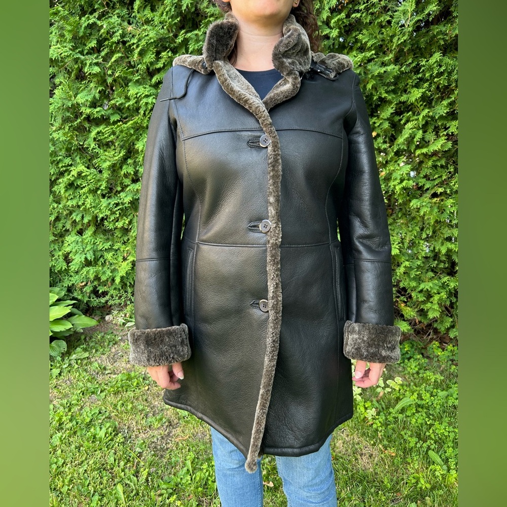 🧥 Artepelle Long Shearling Coat – Showroom Sample | Size M | Made in Canada 🇨🇦